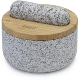JJ DASH PESTLE & MORTAR WITH BAMBOO LID - GRANITE
